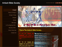 Tablet Screenshot of antiochbiblesociety.org